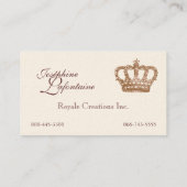Krone Royale Visitenkarte (Rückseite)