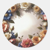 Krone Runder Aufkleber (Vorderseite)