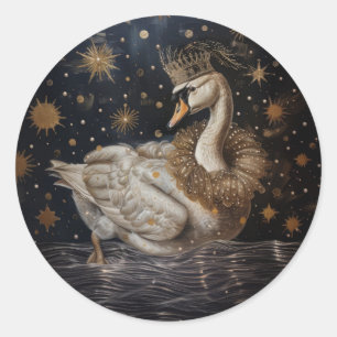 Krone - Rundkleber für Stationery Runder Aufkleber