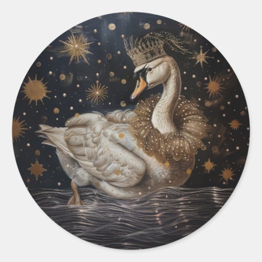 Krone - Rundkleber für Stationery Runder Aufkleber (Vorderseite)