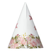 Krone | Schmetterlinge BlumenPrinzessin 1. Geburts Partyhütchen (Rückseite)