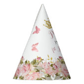 Krone | Schmetterlinge BlumenPrinzessin 1. Geburts Partyhütchen (Links)