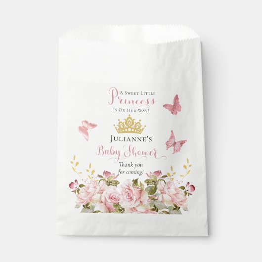 Krone | Schmetterlinge Blütenstaudusche Geschenktütchen (Vorderseite)