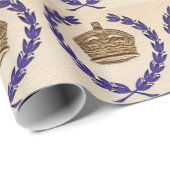 Krone und Garland Geschenkpapier (Rolleneckpunkt)