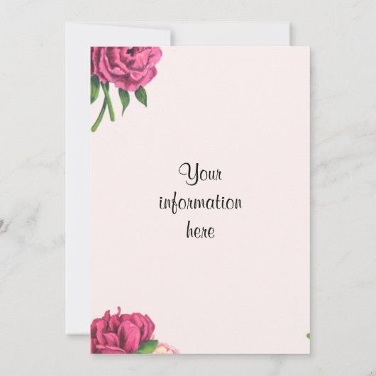 Krone und Rose Prinzessin Ankunft Geburtsankündigu Ankündigung (Rückseite)