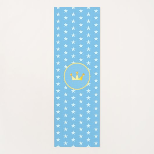 Krone und Sternmuster Yogamatte (Vorderseite)