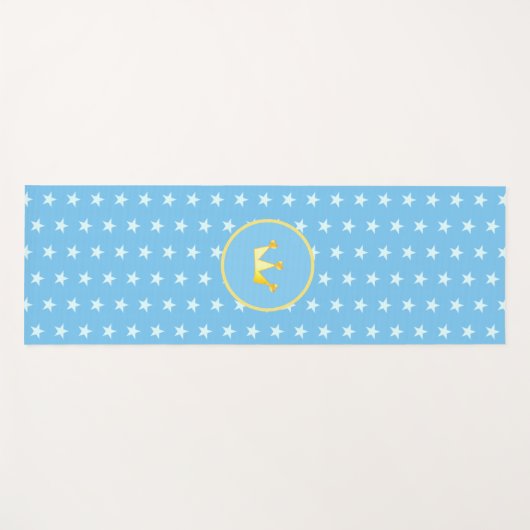 Krone und Sternmuster Yogamatte (Vorderseite (Horizontal))