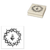 Krone von Thorn Heiliges Herz Jesu Religiös Gummistempel (Stempel)