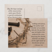 Krone von Thorns Bibelverse Ostern Postkarte (Vorne/Hinten)