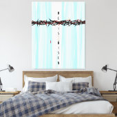 Krone von Thorns Cross Leinwanddruck (Insitu (Schlafzimmer))