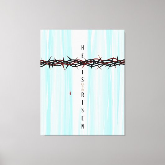 Krone von Thorns Cross Leinwanddruck (Vorderseite)