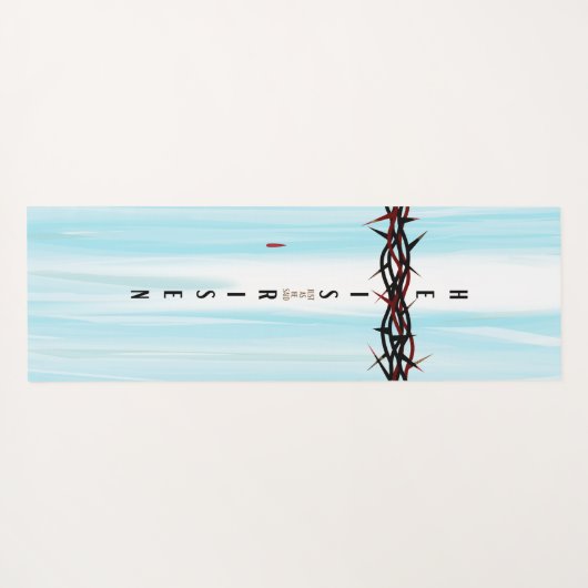 Krone von Thorns Cross Yogamatte (Rückseite (Horizontal))