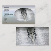 Krone von Thorns Herz und Bibel Visitenkarte (Vorne/Hinten)