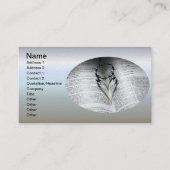 Krone von Thorns Herz und Bibel Visitenkarte (Vorderseite)