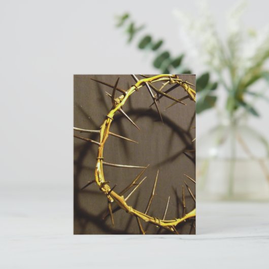 Krone von Thorns Postkarte (Stehend Vorderseite)