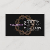 Krone von Thorns Visitenkarte (Rückseite)