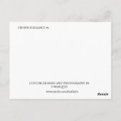 KRONELEGANCE #2 POSTKARTE (Rückseite)