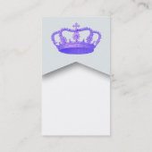 Kronen-Abgabe-Prinzessin-oder Königin-Schablone V2 Visitenkarte (Rückseite)