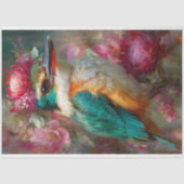Kronen-australische Kingfisher-Wildblume Decoupage Seidenpapier (Vorderseite)