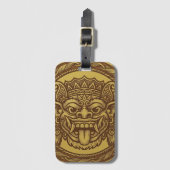 Kronen-Barong-Medaille Gepäckanhänger (Vorderseite Vertikal)