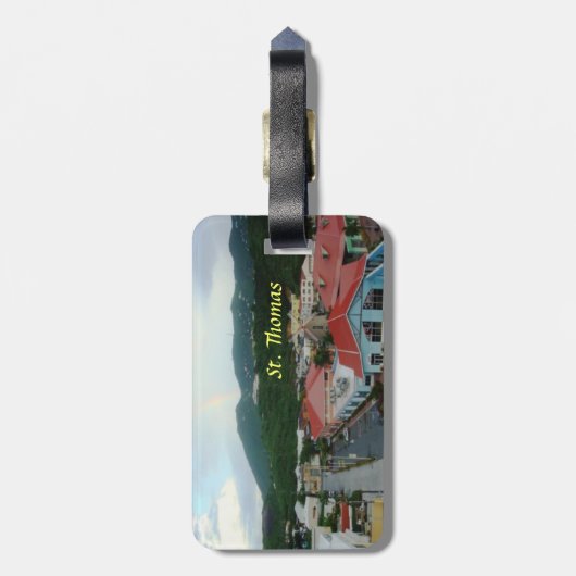 Kronen-Bucht, St Thomas, USVI Gepäckanhänger (Rückseite vertikal)