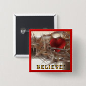 Kronen der Hörner und Herzknopf Button (Vorne & Hinten)