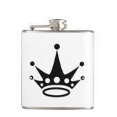 Kronen-Flasche Flachmann (Vorderseite)