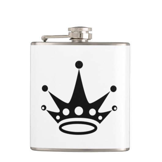 Kronen-Flasche Flachmann (Vorderseite)