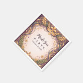 Kronen-Fleur-de-Lis Mardi Gras Serviette (Ecke)