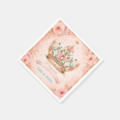 Kronen-Geburtstagsfeier der Prinzessin Serviette (Ecke)