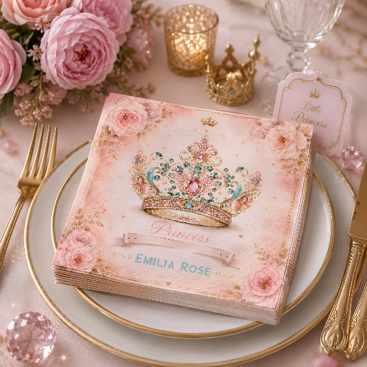 Kronen-Geburtstagsfeier der Prinzessin Serviette