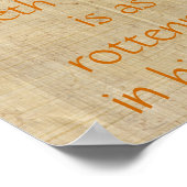 Kronen gegen Rottenität. Poster (Ecke)