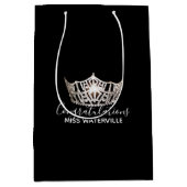 Kronen-Geschenk-Tasche Miss Amerikas silberne Mittlere Geschenktüte (Vorderseite)