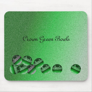 Kronen-grüne Schüsseln Mousepad