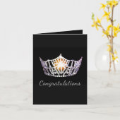 Kronen-Gruß Karte-Glückwunsch Miss Amerikas Karte (Gelbe Blume)