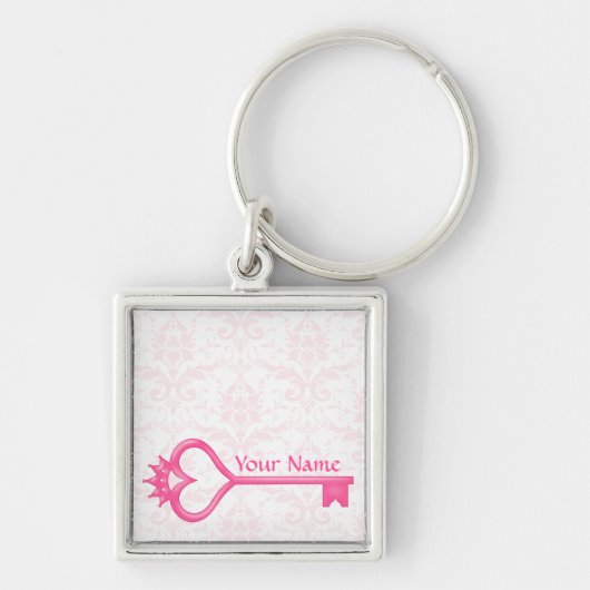 Kronen-Herz-Schlüssel Schlüsselanhänger (Vorne)