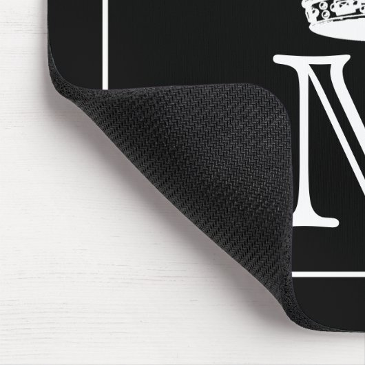 Kronen-Monogramm Mousepad (Ecke)