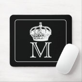 Kronen-Monogramm Mousepad (Mit Mouse)