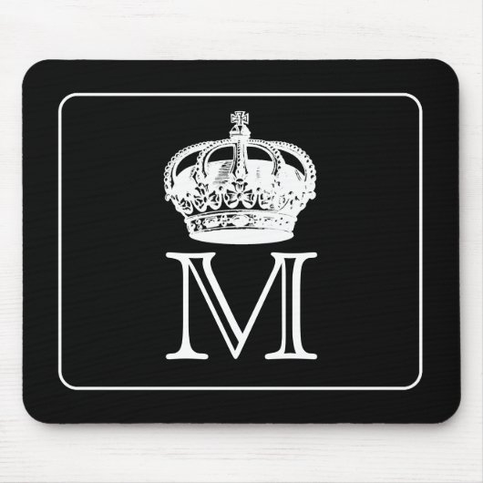 Kronen-Monogramm Mousepad (Vorne)