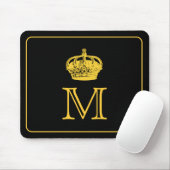 Kronen-Monogramm Mousepad (Mit Mouse)