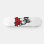 KRONEN-SCHÄDEL-ROSE Skateboard (Horizontal)