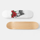 KRONEN-SCHÄDEL-ROSE Skateboard (Horizontal)