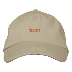 Krönen Sie sich mit Khaki King Adjustable Cap Bestickte Baseballkappe