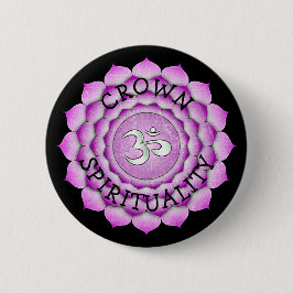 KRONEN-SPIRITUALITÄT LILA Chi Chakra Knopf Button