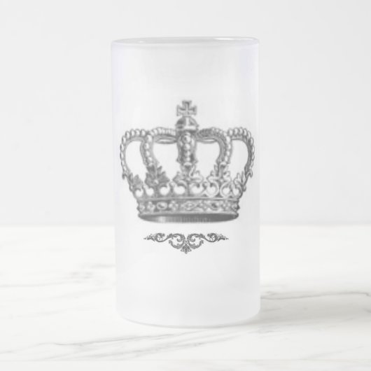 Kronen-Tasse Mattglas Bierglas (Mittel)