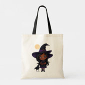 Kronen über Halloween Tragetasche (Rückseite)