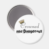 Kronen und gefährlich magnet (Vorderseite/Rückseite)