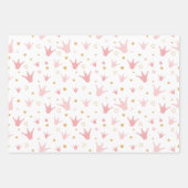 Kronen und Herzen  Geschenkpapier Set (Vorderseite 3)