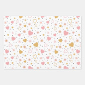 Kronen und Herzen  Geschenkpapier Set (Vorderseite 2)