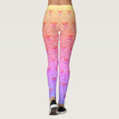 Kronen- und Herzpastel Print Leggings (Rückseite)